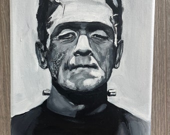 手作りのフランケンシュタインのアクリル画 - Etsy 日本