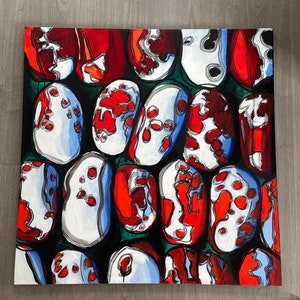 Square abstract painting
