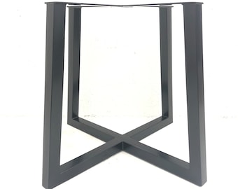 Trapezium X Table Frame by Designer Legs - Dining/Steel/Metal/Industrial
