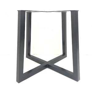 Trapezium X Table Frame by Designer Legs - Dining/Steel/Metal/Industrial