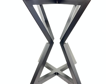 Hourglass Bistro Table Frame – Steel Metal Industrial Design