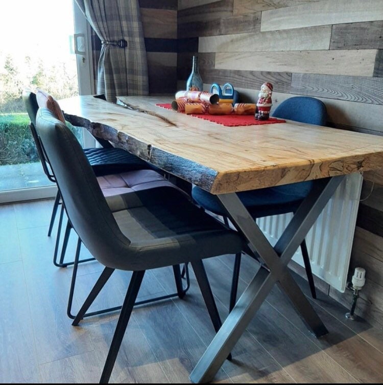 X Table and Bench Frame by Designer Legs Rustic Steel Metal - Etsy UK