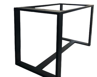 Sherwood rectangular table Frame - 60cm wide  by Designer Legs - Rustic Steel Metal Industrial