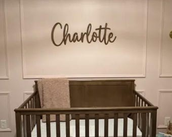 Custom Name Sign, Personalized Wooden Name Sign for Nursery, Wall Decor, Wood Letters, Baby Nursery Name Sign, Wooden Sign, Baby Name Sign