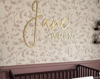Nursery Name Sign | Nursery Decor | Wooden Name Cutout | Personalized Nursery Decor | Wooden Nursery Letters | Gift baby | Custom Name Sign