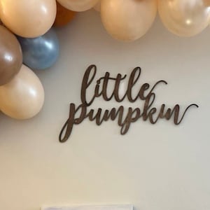 Little Pumpkin wood sign, Baby shower party, Autumn Baby party, Fall party decor, wood sign, baby boy party, baby girl backdrop Decoration