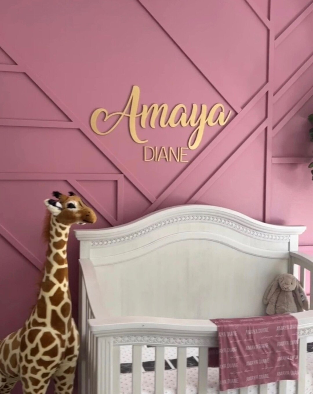 Nursery Name Wood Sign / Gift for Baby Shower / Custom Name Feature ...