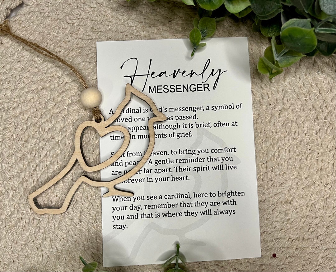 Cardinal Ornament Heavenly Messenger ROBIN Ornament, God's Messenger