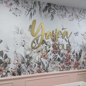 Nursery Name 3D Wood Sign / Cursive Name Laser Cut, Custom Name Feature Wall Art Script Font / Wood word cut out / Laser Cut Baby name, Gift image 14