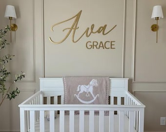 Personalized Nursery Name Wood Sign, Nursery Decor