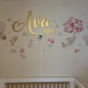 Nursery Name 3D Wood Sign / Cursive Name Laser Cut, Custom Name Feature Wall Art Script Font / Wood word cut out / Laser Cut Baby name, Gift image 18