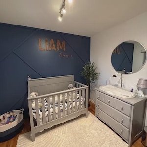 Nursery Name 3D Wood Sign / Cursive Name Laser Cut, Custom Name Feature Wall Art Script Font / Wood word cut out / Laser Cut Baby name, Gift image 17