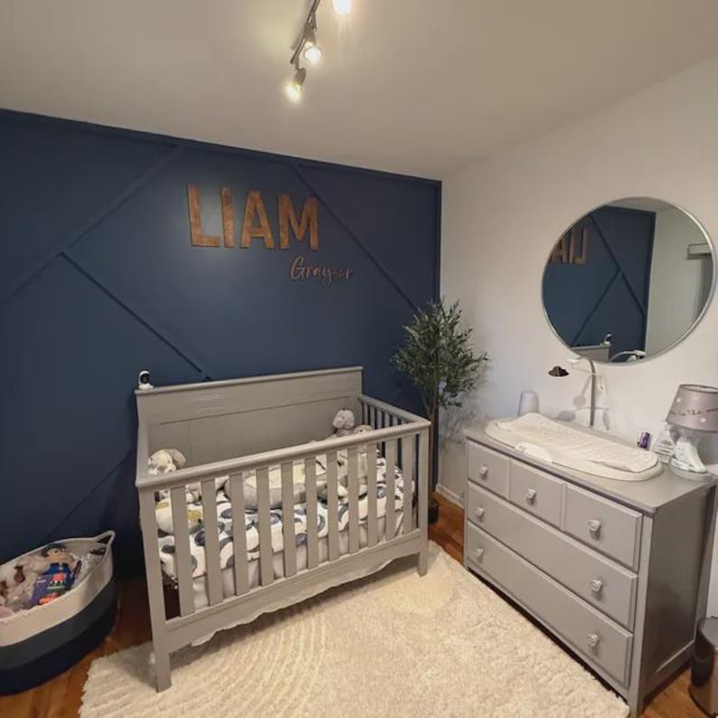 Nursery Name 3D Wood Sign / Cursive Name Laser Cut, Custom Name Feature Wall Art Script Font / Wood word cut out / Laser Cut Baby name, Gift image 17