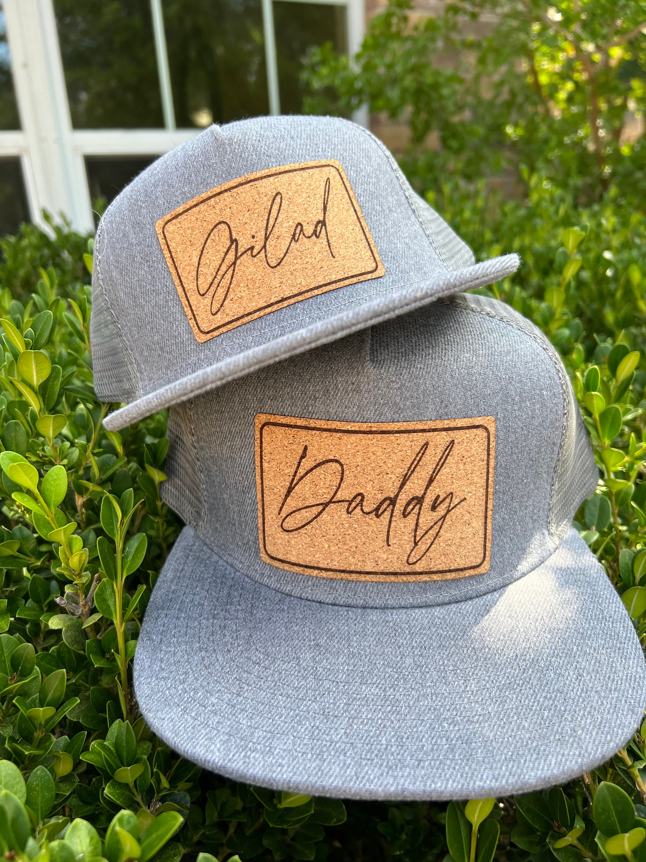 Custom Matching Father and Son Hats Personalized Name Hat 