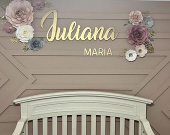 Nursery Name Sign | Nursery Decor | Wooden Name Cutout | Personalized Nursery Decor | Wooden Nursery Letters | Gift baby | Custom Name Sign