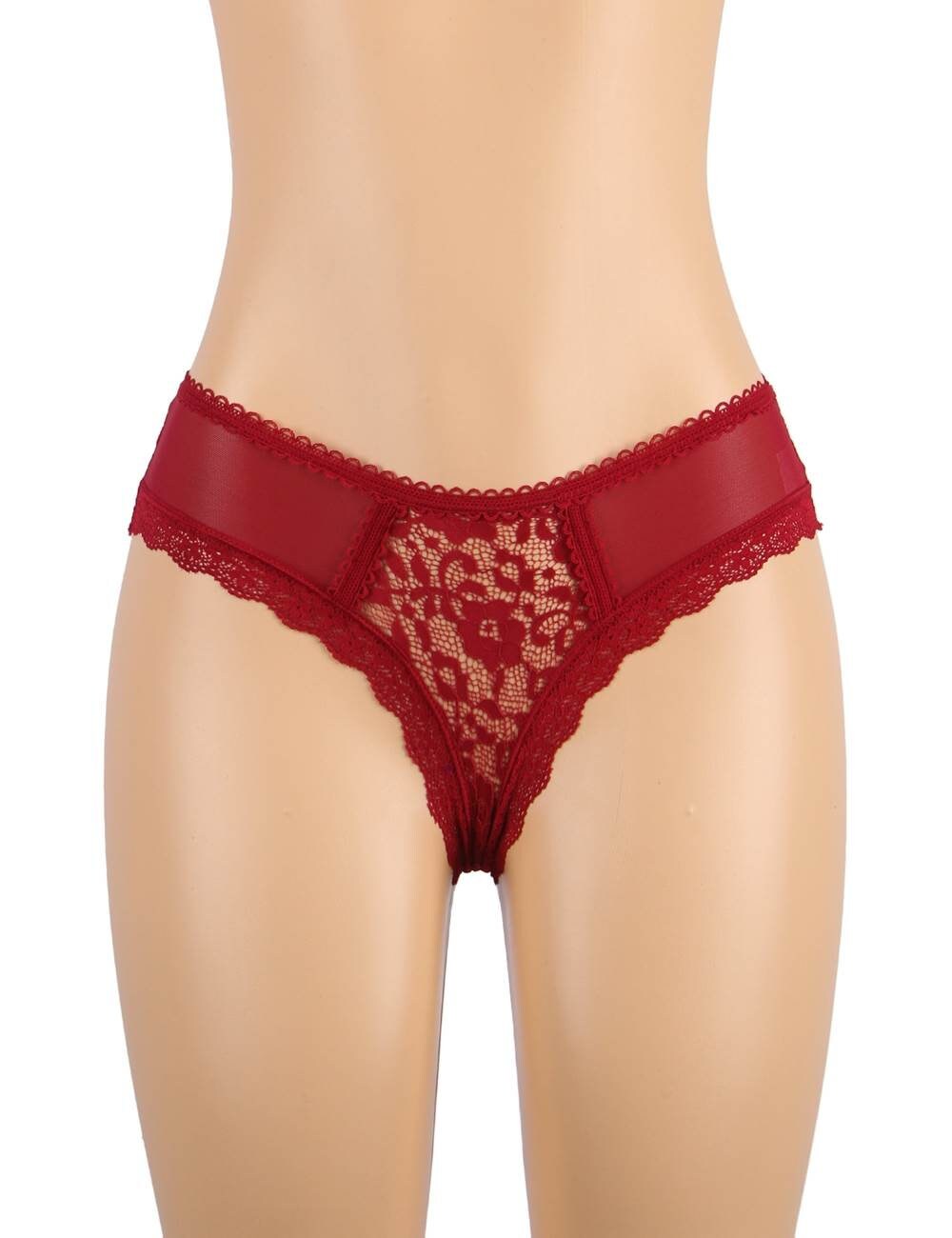 Floral Lace Bikini Brazilian Cut Panties Knickers in Black Etsy UK