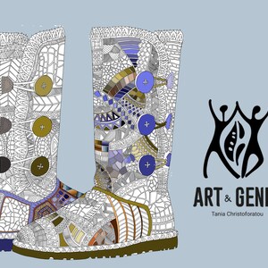 Paint your Shoes Digital Coloring Book with 16 Premium | Etsy