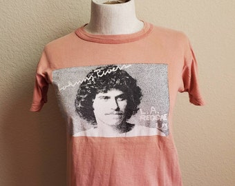 Vtg 70s Johnny Rivers Reggae Hippie Concert Tour Music fan promo 1972 single stitch tee t shirt