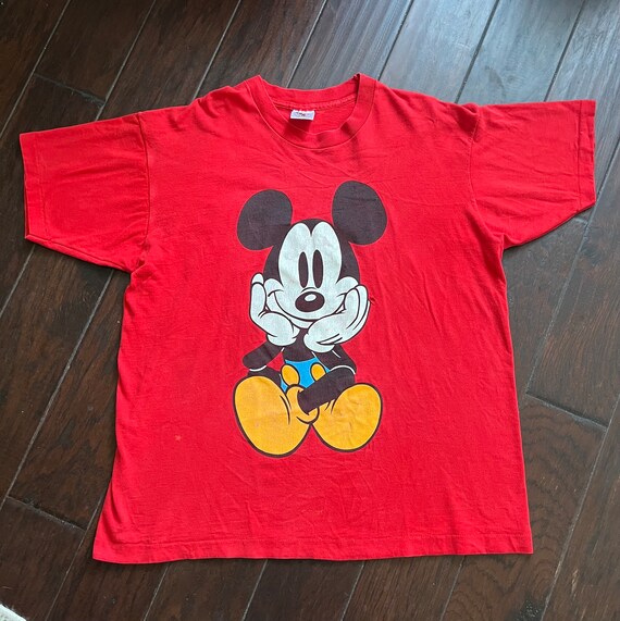 90’s Vintage Disney Mickey Mouse single stitch dou