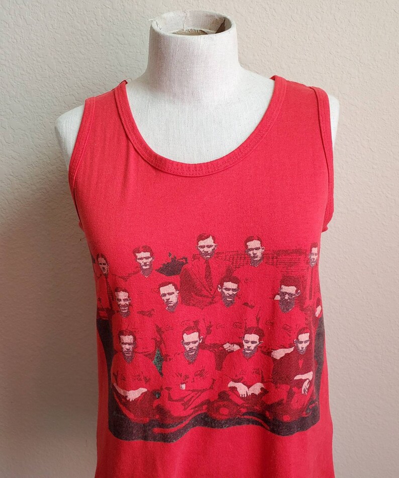 Vintage 80s Coca Cola Retro Pop Art Coke Brand Soft Drink Advertisement single stitch sleeveless tee t shirt