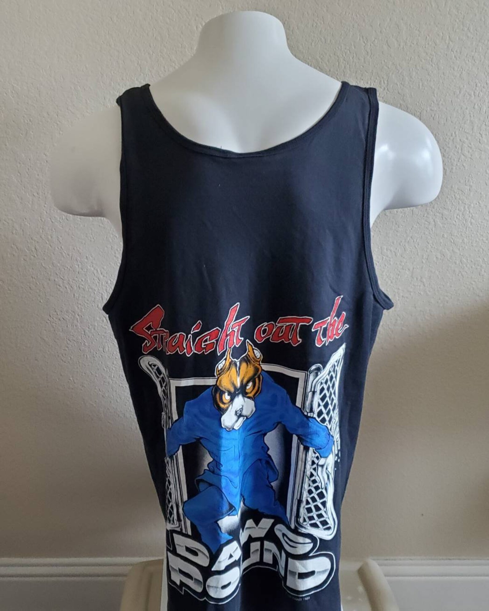 NOS 90s Vtg Straight Out The Dawg Pound Bulldog Top Dawg Snoop Etsy