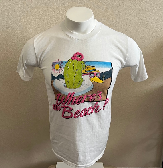 90s Where’s the Beach Cartoon Funny Duck Puff Pri… - image 2