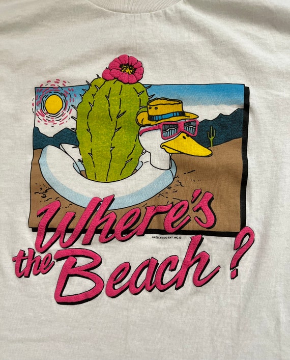 90s Where’s the Beach Cartoon Funny Duck Puff Pri… - image 5