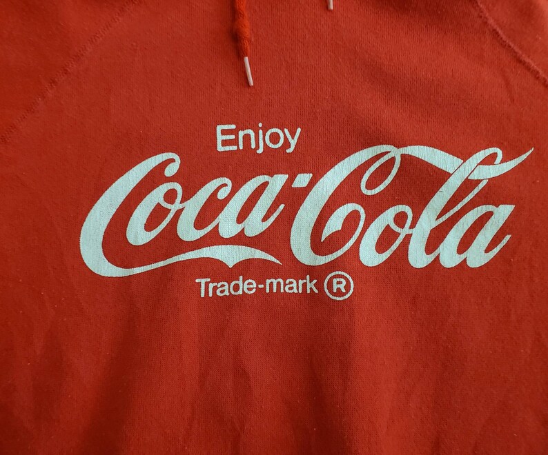 Vintage 80s Coca-Cola Soda Pop Spell Out Pullover Coke Hoodie | Etsy