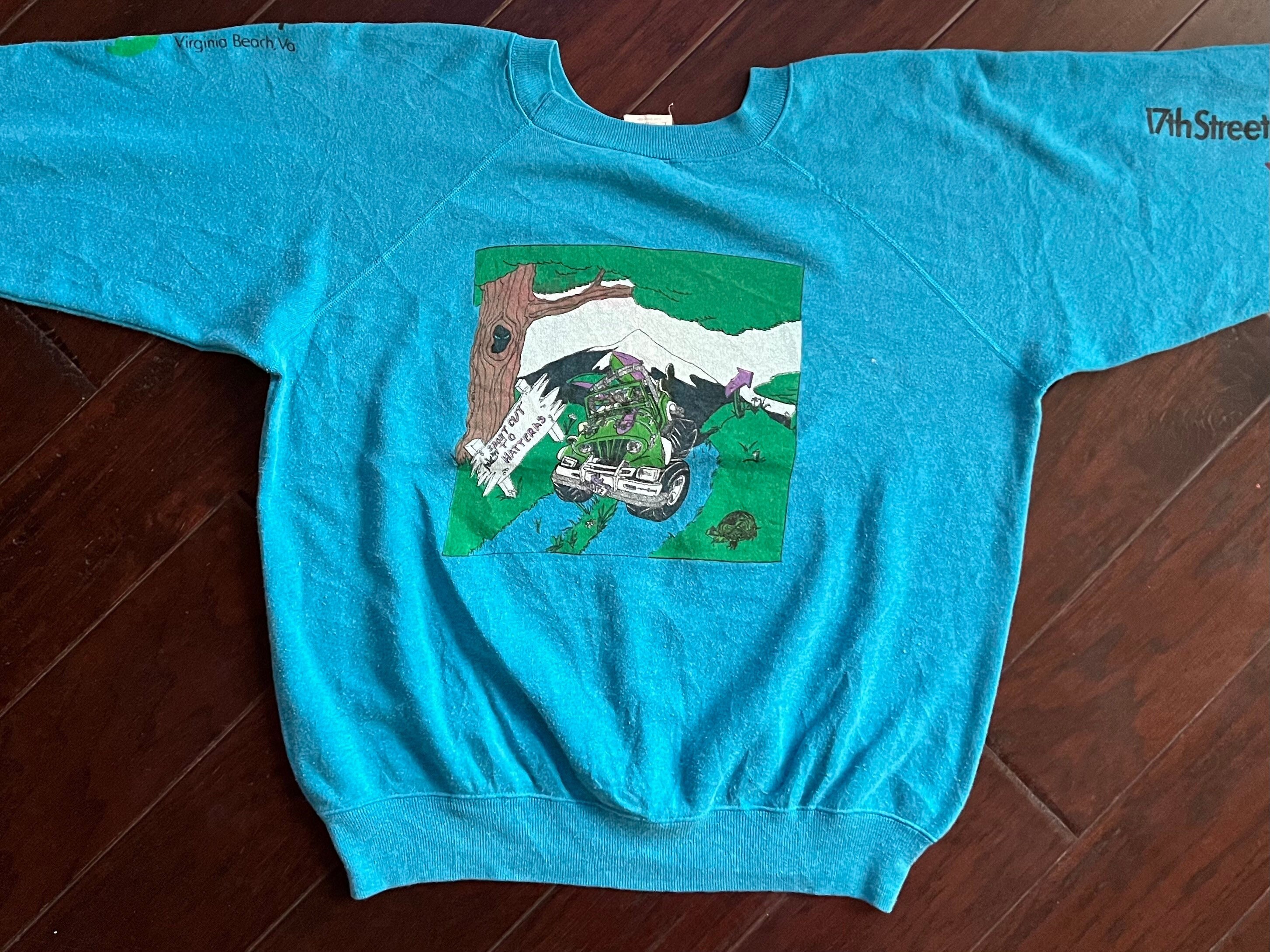 90s Vintage 17th Street Surf Shop Virginia Beach Pullover - Etsy