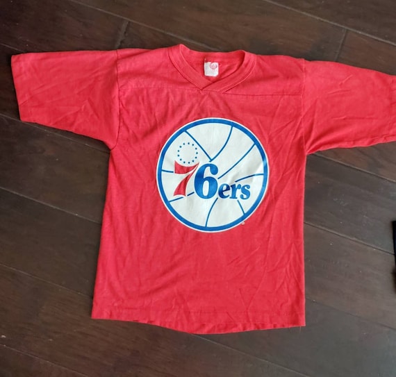 80s Vtg Philadelphia 76ers NBA Basketball Team At… - image 1