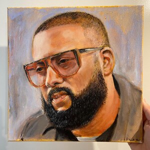 Madlib acrylic portrait