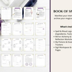Witch Planner 2027 - 446-Page Grimoire Planner with Moon, Tarot, Runes, Spells and Sabbats, Hyperlinked PDF image 7