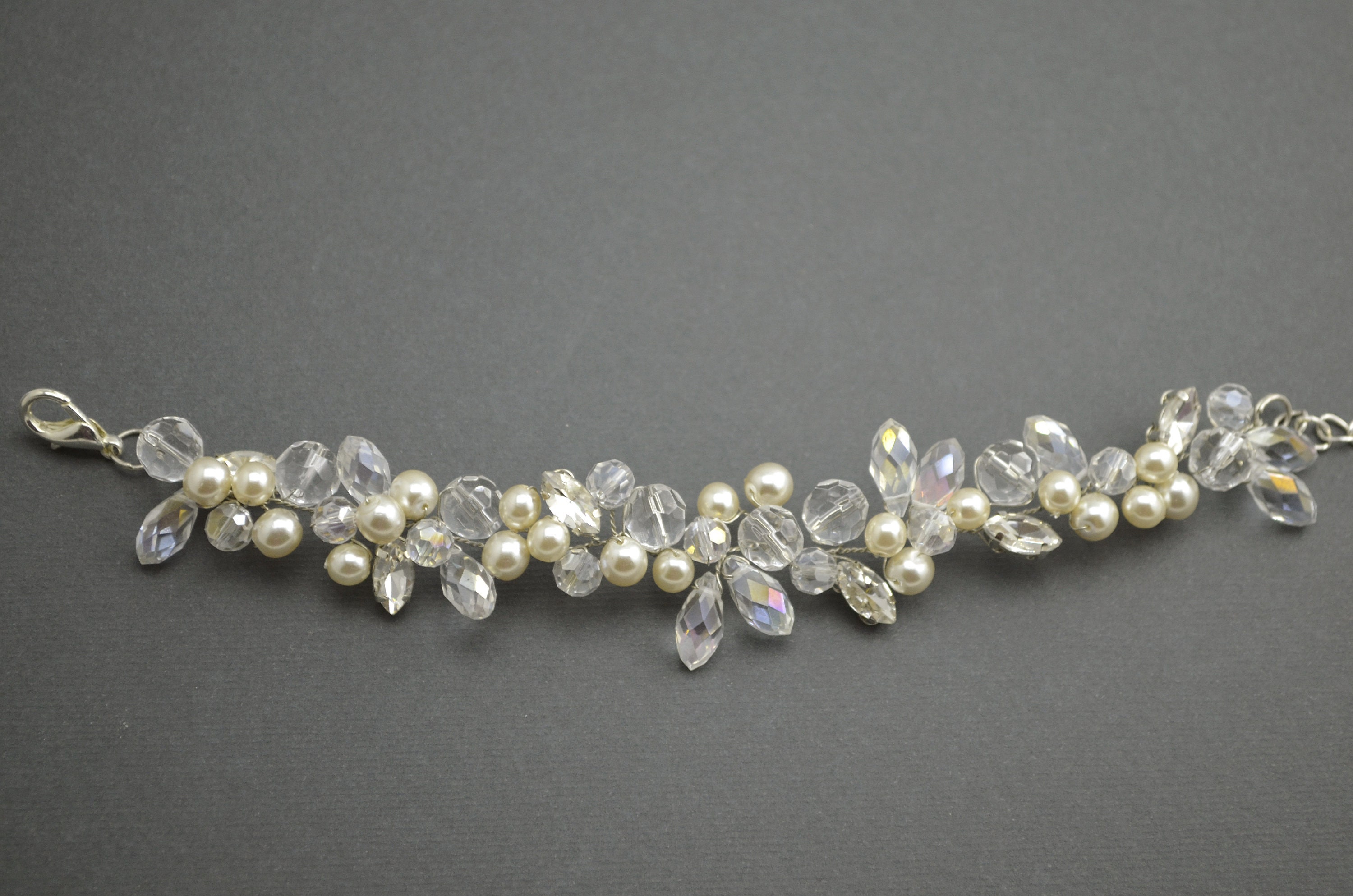 Wedding dainty vine bracelet Bridal jewelry Gift for bride | Etsy