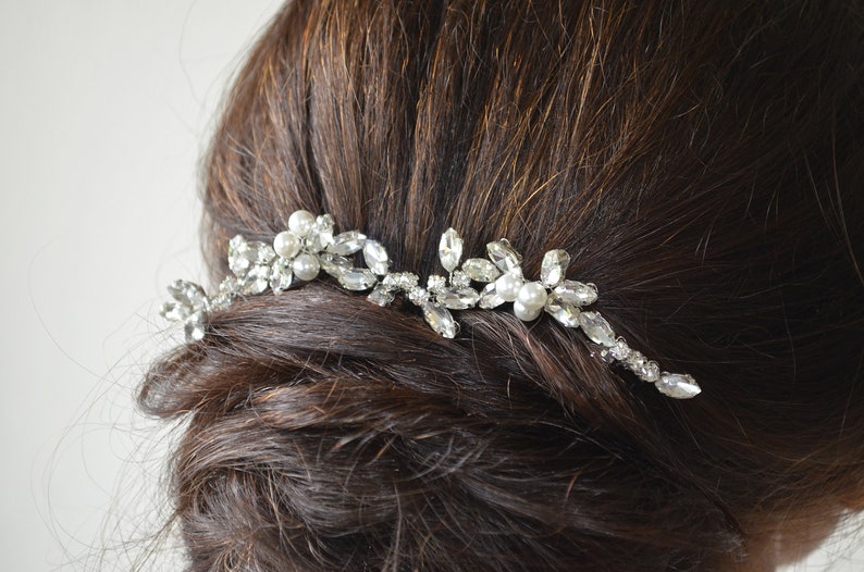 Crystal sparkly bridal hair vine Set crystal hair pin Etsy