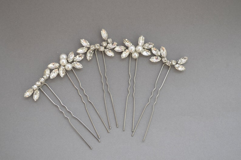 Crystal sparkly bridal hair vine Set crystal hair pin Etsy