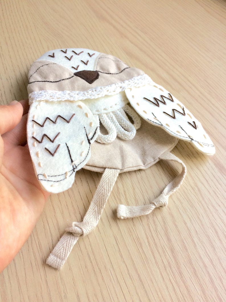 Soft Toy Pattern Snow Owl Plush Owl Nursery Doll Making Tutorial