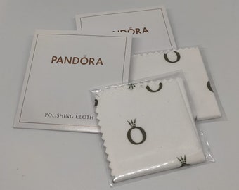 Pandora 100MM Square Silver Polishing Cloth Jewellery Cleaner - 2 Pack - silver jewellery cleaner, jewellery lovers, shiny jewellery, gift