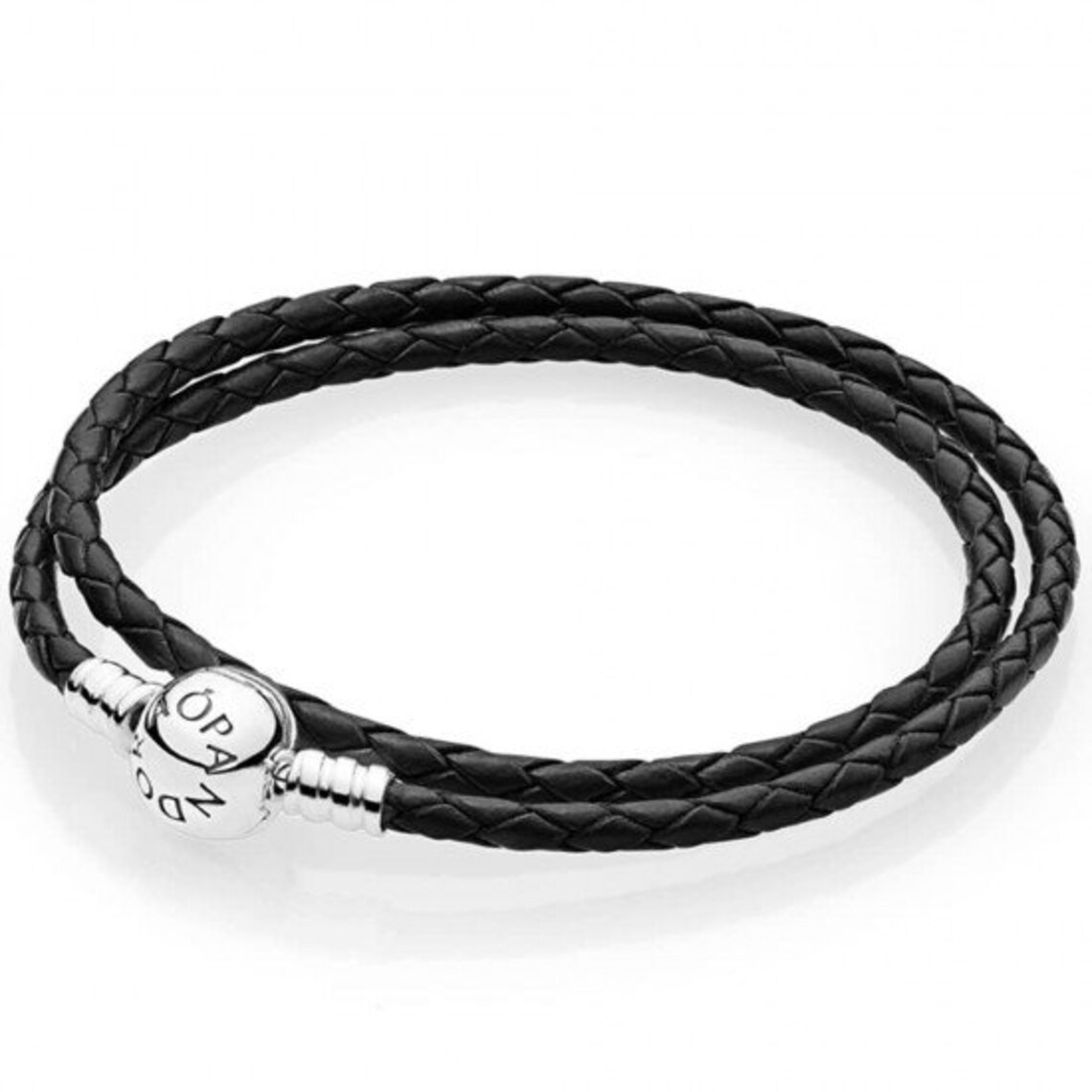 Pandora Black Double Leather Charm Bracelet 590745CBKD Etsy