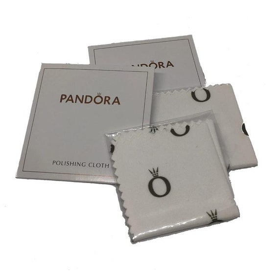 Pandora 100MM Carré Argent Chiffon De Polissage Bijoux Nettoyant Paquet De  2 -  France