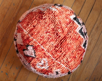 POEF HART, Marokkaanse poef, cirkelvormige poef, poefset, poef, vloerkussen, vloerkussen, 23 x 8 inch