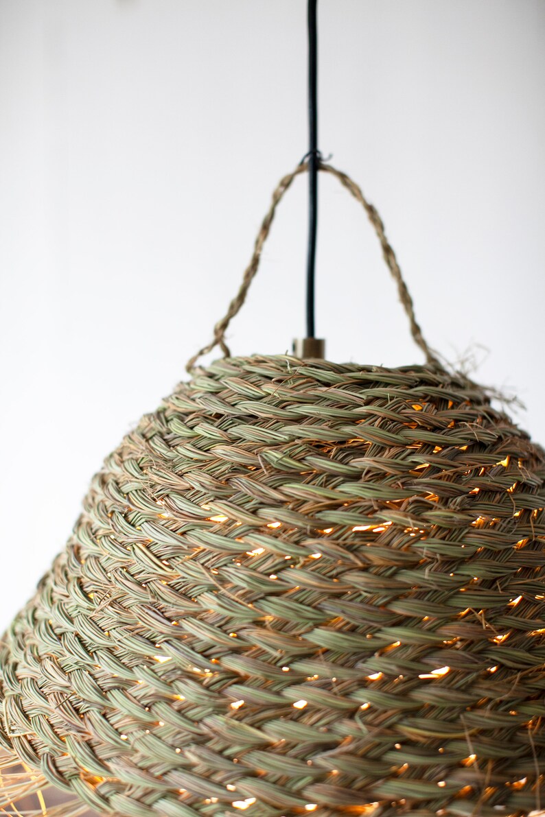 Plaited Doum Pendant Lamp Shade bild 9