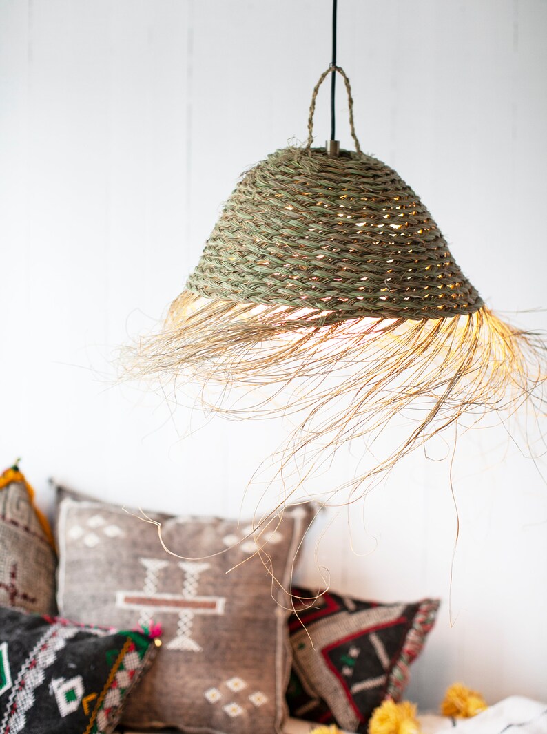 Plaited Doum Pendant Lamp Shade bild 4