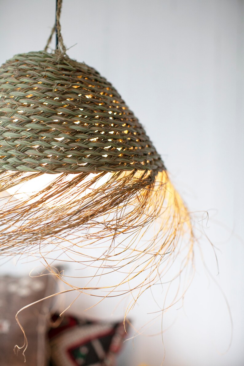 Plaited Doum Pendant Lamp Shade bild 5