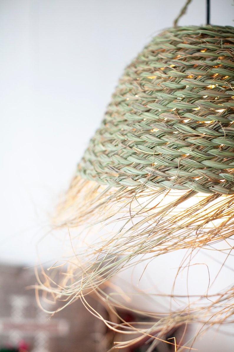 Plaited Doum Pendant Lamp Shade bild 8