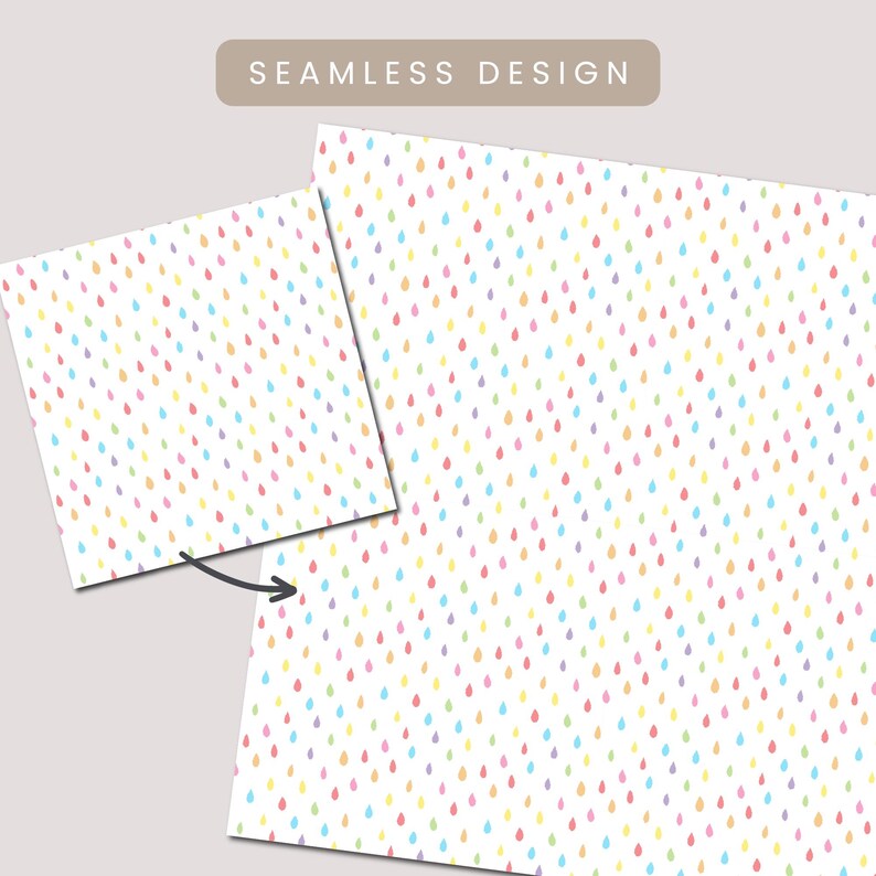 Rainbows Digital Paper Patterns, 20 Seamless Commercial Use Instant ...