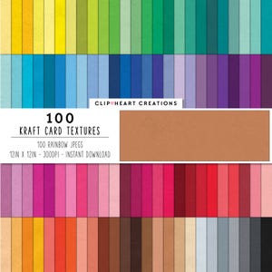 100 Kraft Texture Digital Paper, Commercial Use Instant Download Kraft Card Digital Papers, Kraft Digital Planner Paper Pack