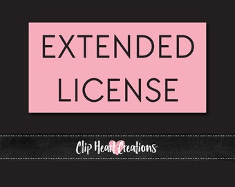 Extended License - Clip Heart Creations