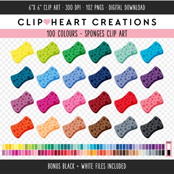 clip art set of sticky notes instant download rainbow planner personal use small commercial use Rainbow Sticky Notes Clipart Set