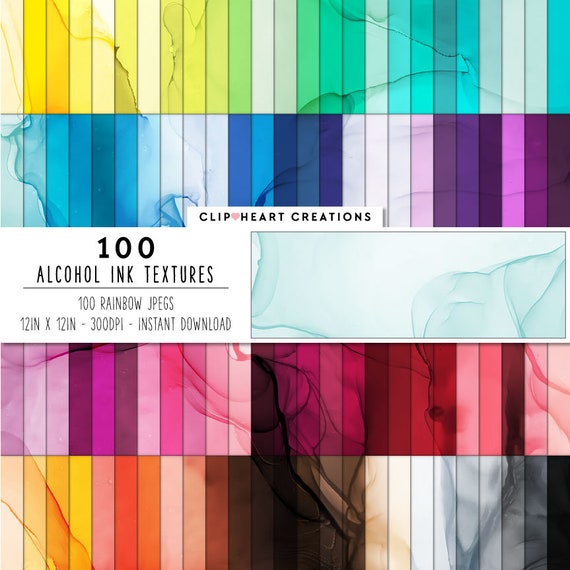 100 Alcohol Ink Texture Digital Papers Commercial Use Instant Etsy
