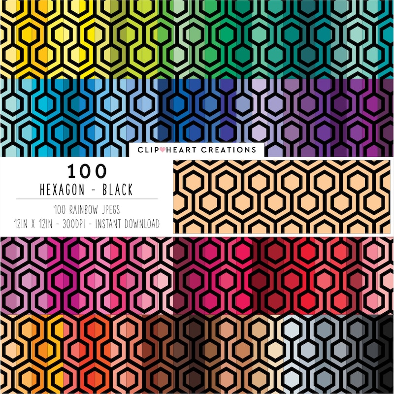Hexagon Patterns - Etsy
